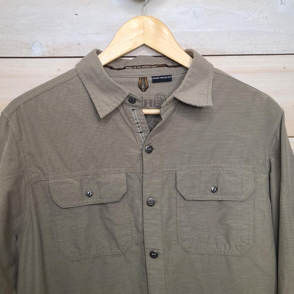 Cabincore Rugged Utilitarian Kuhl Men's Medium Outdoor Button Up Shirt Gorpcore